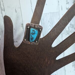 Vintage Navajo Kingsman Turquoise ring JC